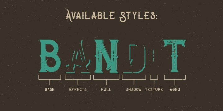 Example font Bandidas #3